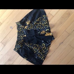 Loose fitting floral shorts